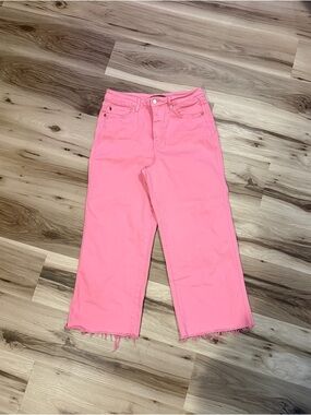 Judy Blue Pink Ankle Crop Jeans 13/31